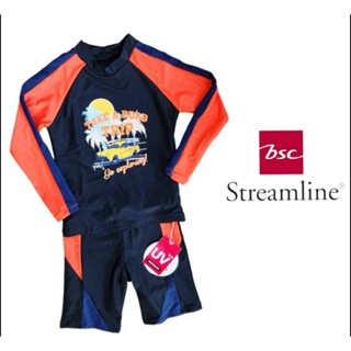 ชุดว่ายน้ำเด็ก Streamline ลดราคาเยอะมากเสื้อ+กางเกง กันUV