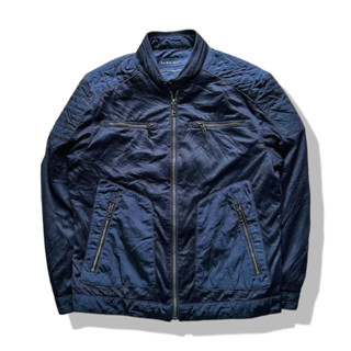 Zara Man Navy Blues Biker Jacket รอบอก 44”