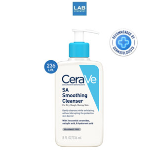 CERAVE SA Smoothing Cleanser 236 ml. -  เซราวี เอสเอ สมูทติ้ง คลีนเซอร์ ผลิตภัณฑ์ทำความสะอาด สำหรับผิวหน้าและผิวกาย หยาบกร้าน ไม่เรียบเนียน 236 มล.