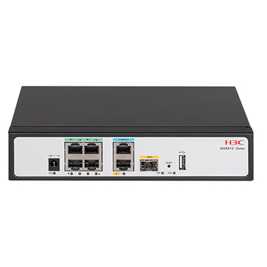 H3C RT-MSR610 Enterprise 6-Port Gigabit Ethernet Router (2GE WAN(1GE+1SFP), 4GE LAN/WAN)