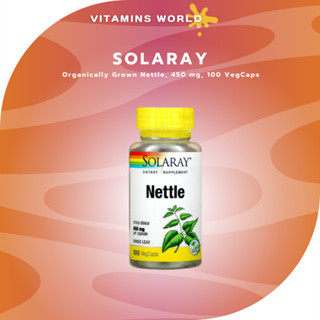 Solaray, Organically Grown Nettle, 450 mg, 100 VegCaps (V.398)