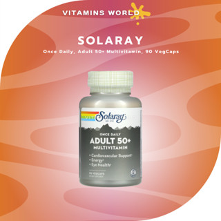 Solaray, Once Daily, Adult 50+ Multivitamin, 90 VegCaps (V.292)