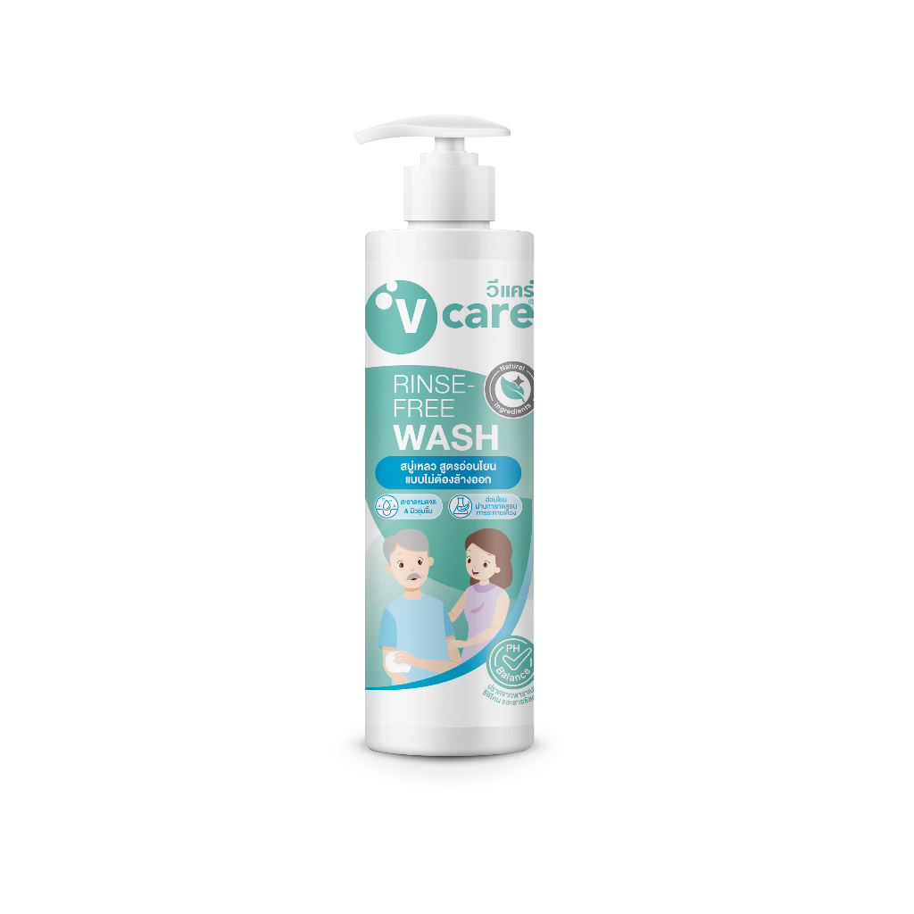 V care Rinse-Free Wash 400ml วีแคร์ สบู่เหลวสูตรอ่อนโยน แบบไม่ต้องล้างออก.