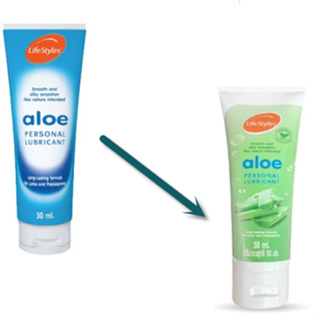 LifeStyles Aloe Personal Lubricant เจลหล่อลื่น 50ml.แพ็คเกจใหม่