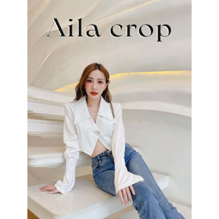 CHERLYNE เสื้อเชิ้ต รุ่น AILA CROP