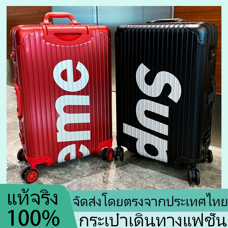 【Fast delivery】จัดส่งโดยตรงจากประเทศไทย ，supreme  กระเป๋าเดินทางแฟชั่น มีสองสีให้เลือก