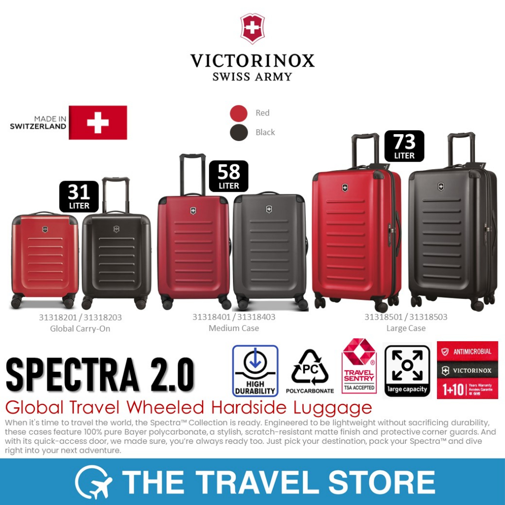 VICTORINOX Spectra 2.0 Global Travel Wheeled Hardside Luggage กระเป๋าเดินทาง ล้อลาก