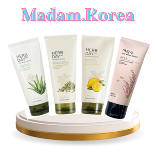 พร้อมส่ง The Face Shop Cleansing Foam Lemon Grapefruit Mung Bean Green Tea Aloe Rice Milk 170ml โฟมล้างหน้า สินค้าเกาหลี