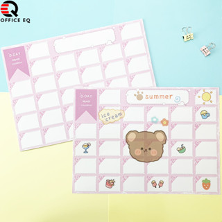 แพลนเนอร์ Planner ขนาด A4 กระดาษแบบแพลนเนอร์ แพลนเนอร์รายเดือน แพลนเนอร์การ์ตูน กระดาษแพลนเนอร์ 20 แผ่น กระดาษฉีก