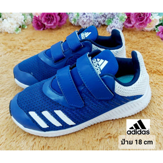 [ป้าย 18 cm] รองเท้าเด็ก Adidas สีฟ้าสวยมาก