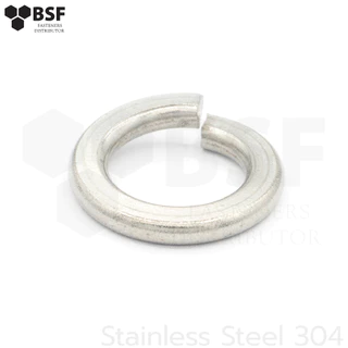 แหวนสปริงสแตนเลส SUS304 ขนาด M3-M36 (1/8"-1")