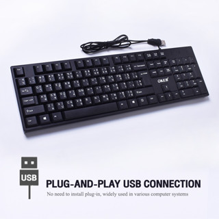 K-477 OKER FASHION OFFICE WIRED KEYBOARD USB