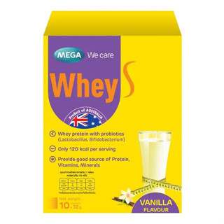 MEGA WHEY S 10 SAC เวย์ เอส ผลิตภัณฑ์เสริมอาหาร 10 ซอง