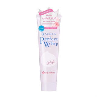 SENKA Perfect Whip White เซนกะ เพอร์เฟ็ค วิป ไวท์ 50 กรัม วิปโฟมล้างหน้า ผิวสะอาดใส ดูโกลว์ สว่างใสขึ้นทันที