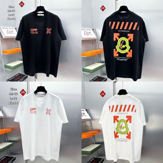 เสื้อยืดแขนสั้น OFF WHITE 🔖 Unisex 👱🏻‍♂️👩🏼‍🦰 cotton 💯 ผ้านุ่ม ใส่สบายตัว พร้อมส่งจากไทย 🚚 ร้านค้าจัดส่งไว