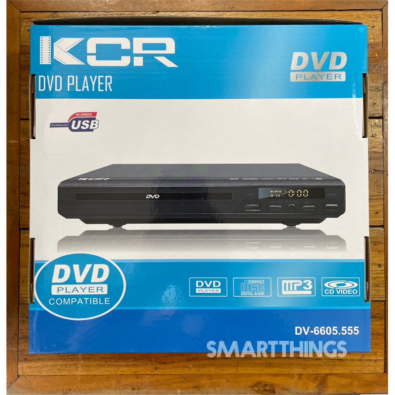 KCR DV-6605 เครื่องเล่น DVD CD MP3 เครื่องเล่นดีวีดี (สินค้าใหม่)