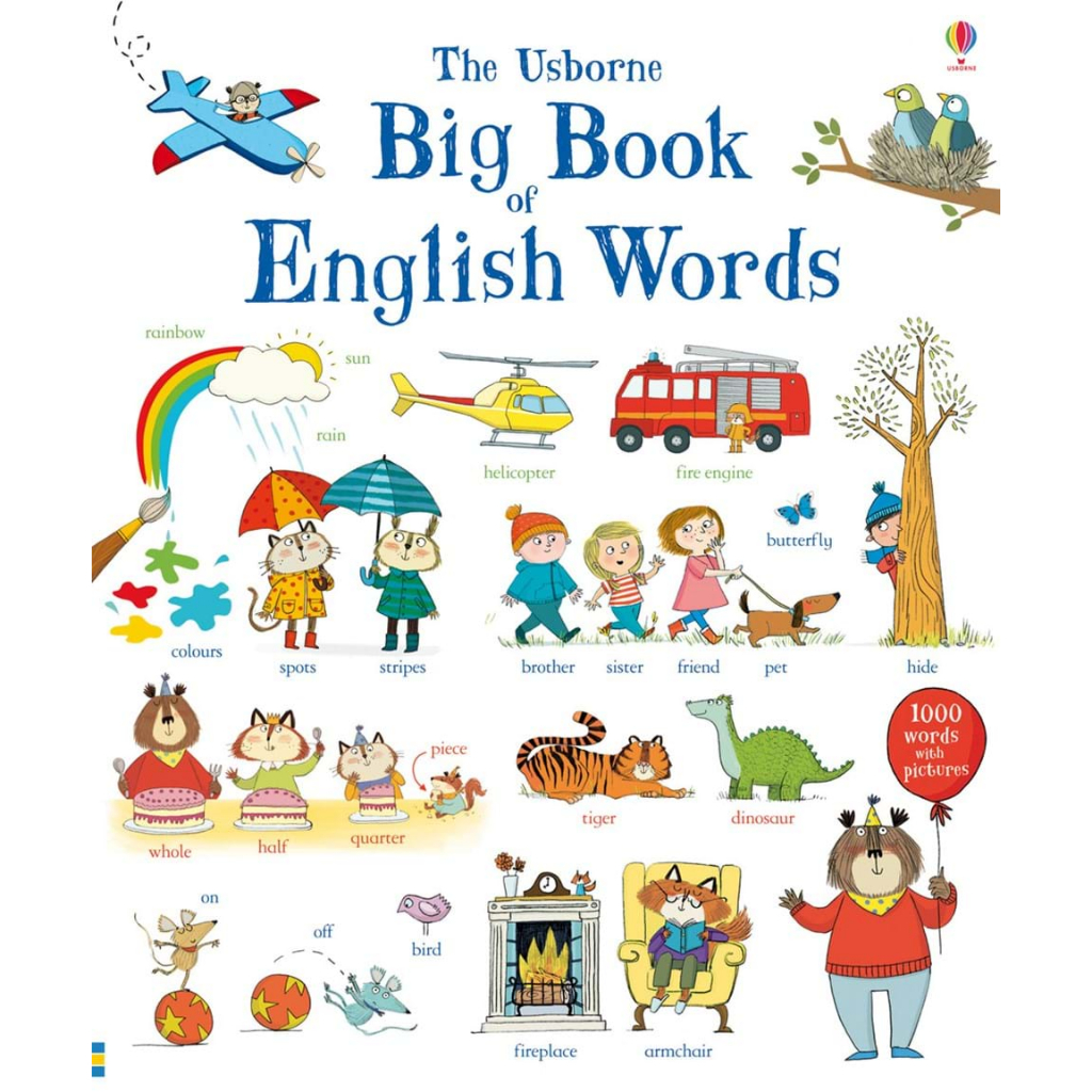 Usborne books Big book of English words 4Y+ หนังสือ คำศัพท์  สำหรับเด็ก 4 ปีขึ้นไป