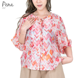 Pena house เสื้อเบลาส์แฟชั่นผู้หญิง แขนพอง POSS082301