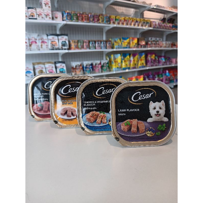Cesar อาหารสุนัขซีซาร์ ขนาด 100g อาหารเปียกสุนัข
