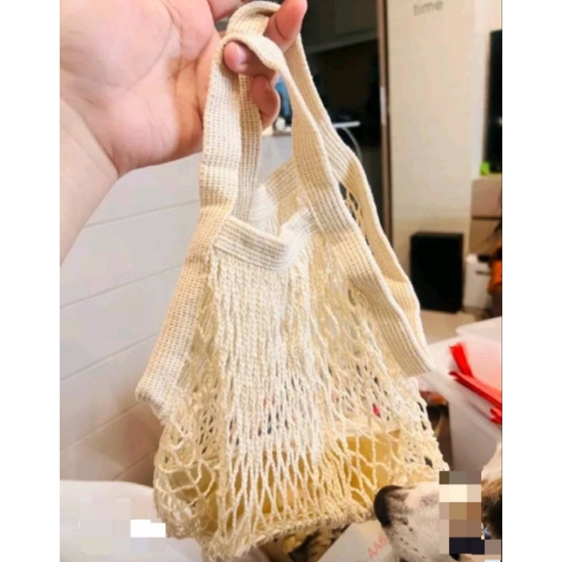 กระเป๋าตาข่าย MUJI มีซับใน