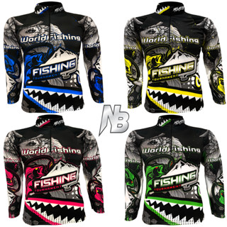 เสื้อตกปลา,ปั่นจักรยาน Monster World Fishing ป้องกัน UV