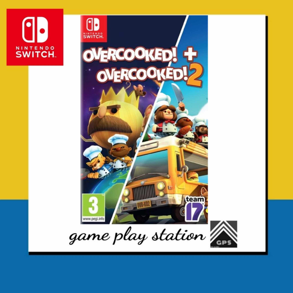 nintendo switch overcooked + overcooked 2 ( english )