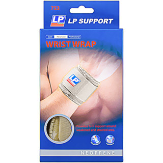 [ของแท้ 100%] LP SUPPORT 753 WRIST WRAP ที่รัดข้อมือ ซัพพอร์ทข้อมือ พยุง รัด กล้ามเนื้อ บาดเจ็บ