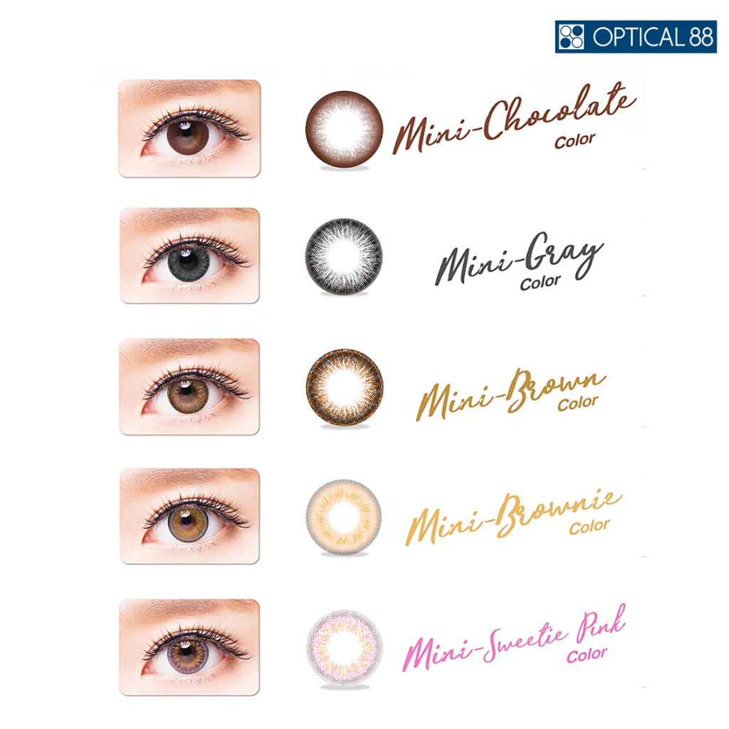 Magic Eye Mini Colors (2P) - สี Gray คอนแทคเลนส์ชนิดสี รายเดือน - รูปที่ 3