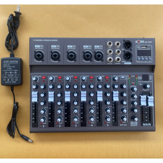 เครื่องปรับเสียง มิกเซอร์ 7 Channel Mixer Aone A07 DSPปรับเสียง มิกเซอร์บลูทูธ Audio dj