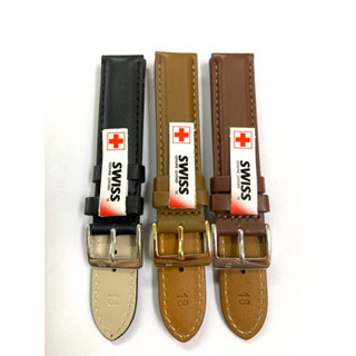 ขนาด 18 mm สายนาฬิกาหนัง SWISS GENUINE LEATHER