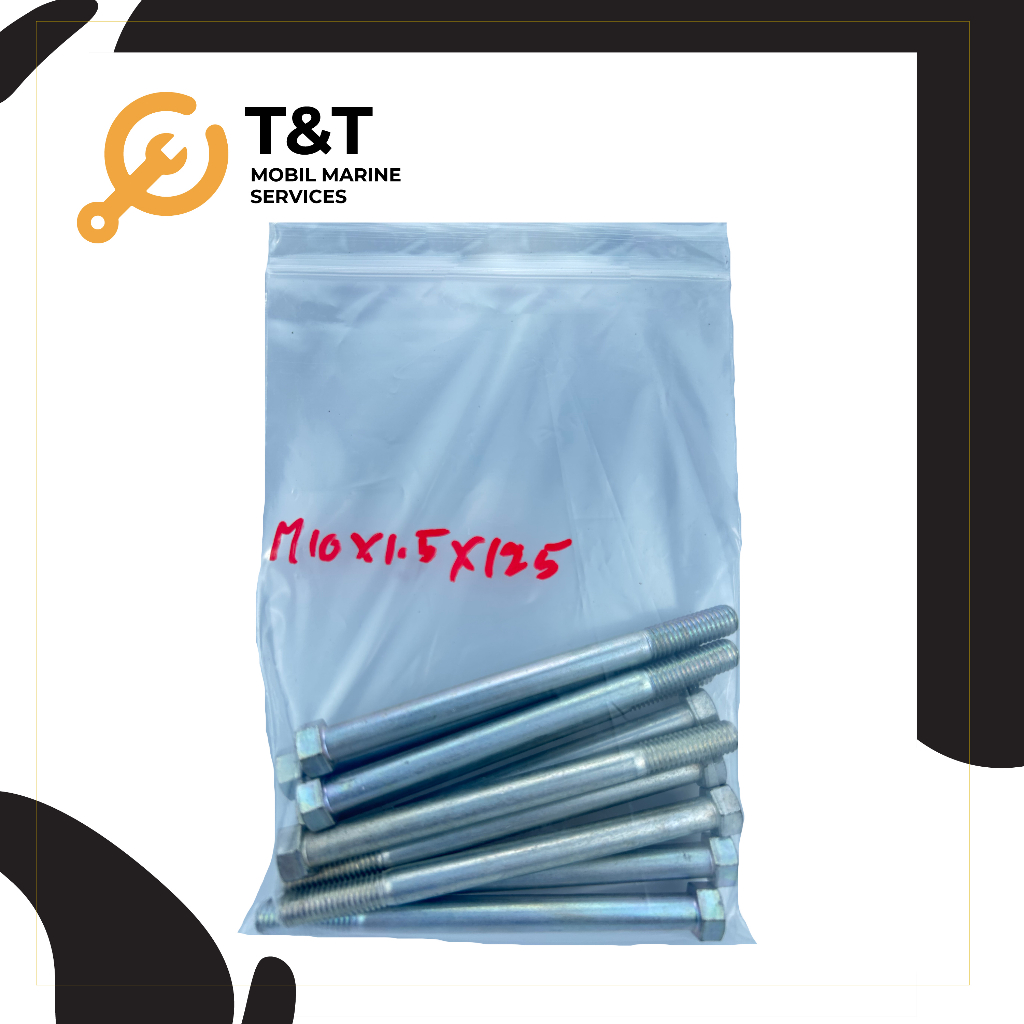 น็อตขนาด M10X1.5X125 MM