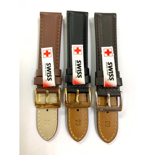 ขนาด 20 mm สายนาฬิกาหนัง SWISS GENUINE LEATHER