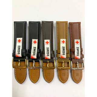 ขนาด 22/24 mm สายนาฬิกาหนัง SWISS GENUINE LEATHER