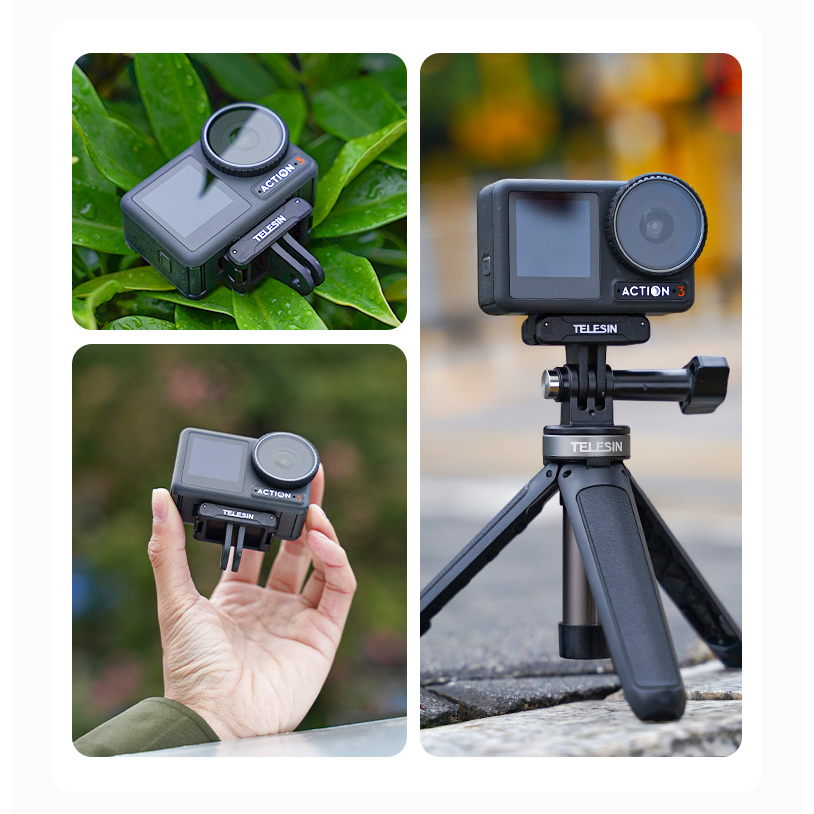 TELESIN Magnetic Two-claw Adapter for DJI ACTION 3/4 (OA-TPM-T04)