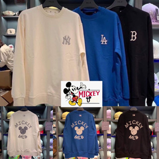 MLB x Mickey Mouse Unisex Sweater 🐭 เสื้อกันหนาว เสื้อแขนยาว พร้อมส่งจากไทย 🇹🇭 ร้านค้าจัดส่งไว