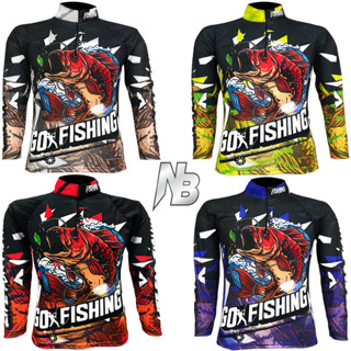 เสื้อตกปลา,ปั่นจักรยาน Go Fishing ป้องกัน UV