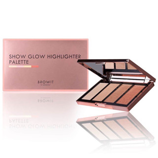 Browit Show Glow Highlighter Palette  บราวอิล น้องฉัตร โชว์โกลว์ ไฮไลท์เตอร์ พาเลท 4กรัม x 4สี