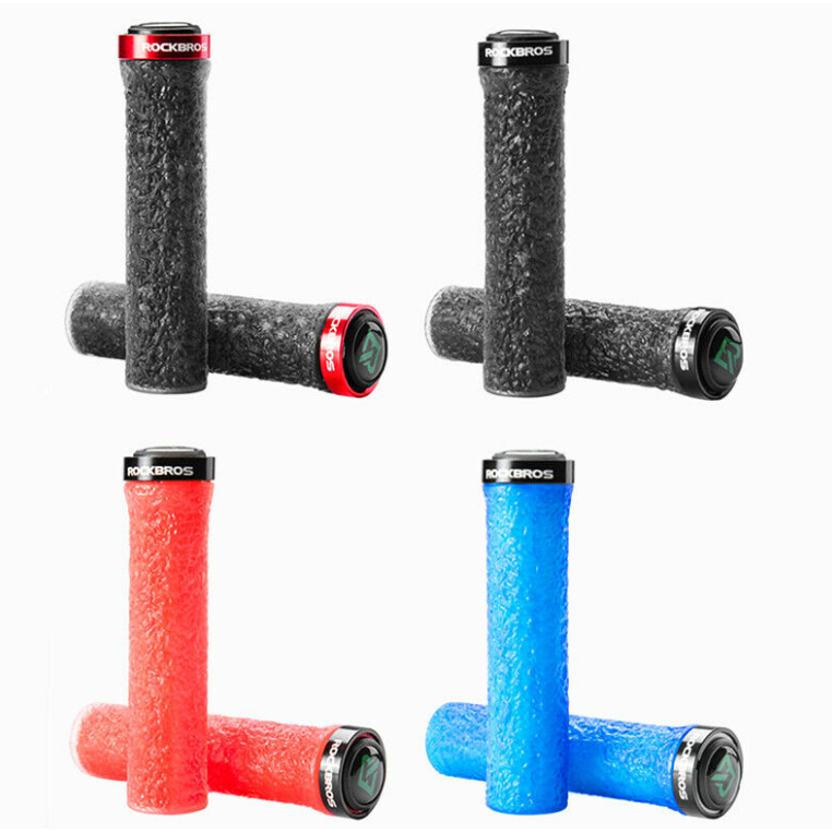 ปลอกมือ ROCKBROS  GD1001 MTB Bicycle Grips Shockproof Soft Lock Mountain Bike Handlebar Grips
