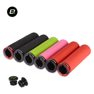 ปลอกมือ ROCKBROS  BT1001  Grip MTB Mountain Bike Grips Accessories Cyclin Soft Plug included Bicycle grip