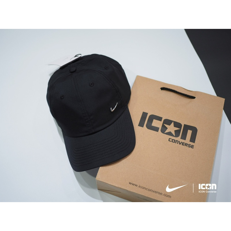 Nike Heritage 86 Dri-Fit Cap - Black Silver | สินค้าแท้ พร้อมถุง Shop