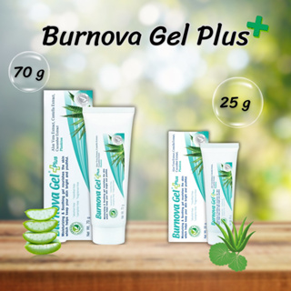 BURNOVA Gel Plus (Plankton) เบอร์นโนว่า เจล เจลว่านหางจระเข้ บำรุงผิว ลดสิว ผิวกระจ่างใส ขนาด 25g.และ 70g.