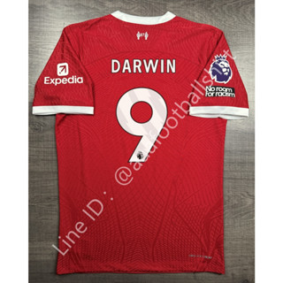 เสื้อฟุตบอล เกรด player ลิเวอร์พูล Home เหย้า 2023/24 อาร์ม EPL 9 DARWIN