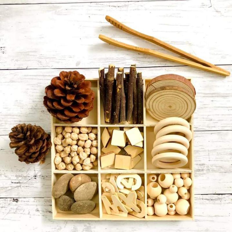 ถาด sensory play ธีมธรรมชาติ สไตล์ Montessori ของเล่นปลายเปิด วัสดุธรรมชาติ สร้างสมาธิ ศิลปะเด็ก ของเล่นเด็ก2ขวบ 3ขวบ ราคา ถูกที่สุด ดีลบีเคเค แกลเลอรีภาพที่ 5