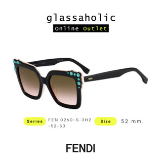 [ลดกระหน่ำ] แว่นกันแดด FENDI รุ่น FEN 0260-S ทรงCat Eye มีลายเท่ๆ