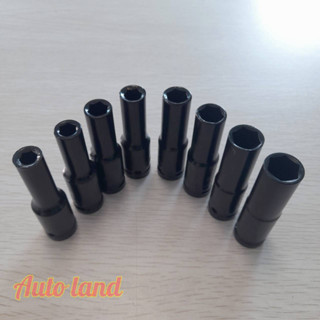 ลูกบล็อกยาว ลูกบล็อก 6 เหลี่ยมยาว 1/2" (4หุน) สีดำ สินค้าพร้อมส่งในไทย