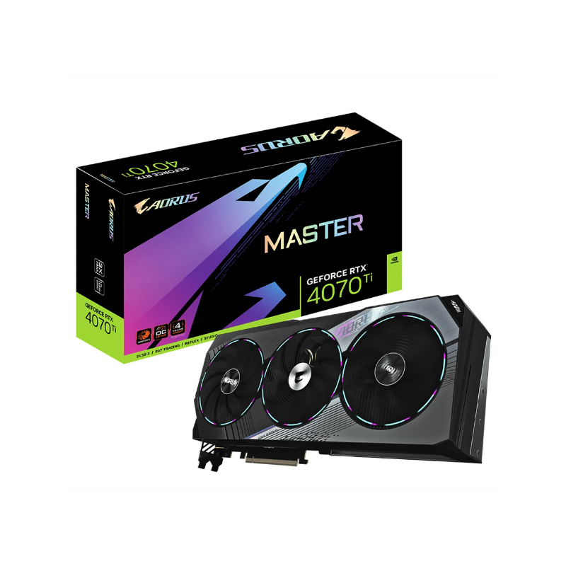 VGA GIGABYTE GEFORCE RTX 4070 SUPER AORUS MASTER - 12GB GDDR6X (REV. 1.0)