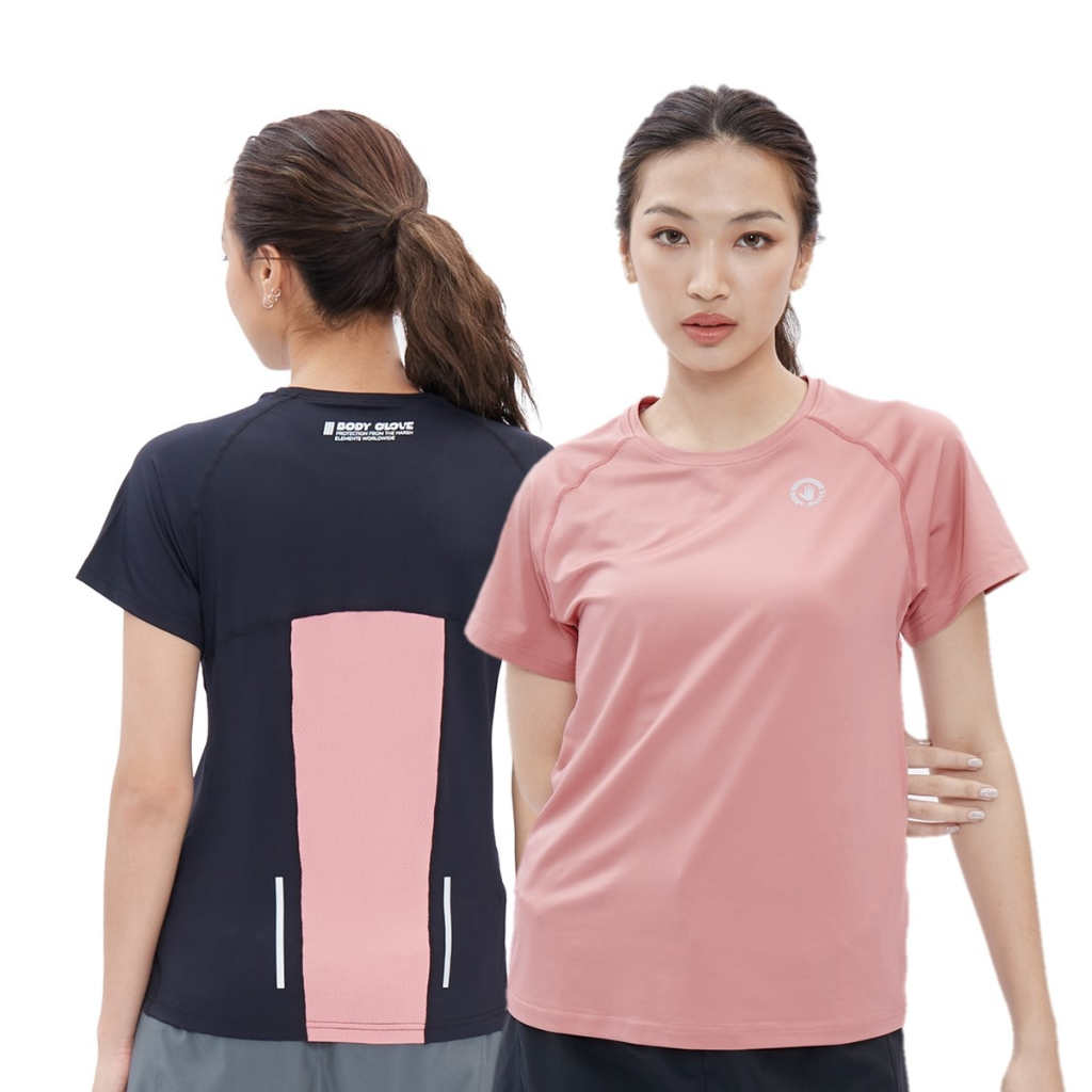 BODY GLOVE Women's SC Running Tee Fall 2023 เสื้อยืดแขนสั้น ผู้หญิง รวมสี