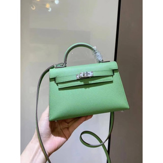 🔥พร้อมส่งNew Hermes mini Kelly Ghw(เกรดVIP) 📌size 19 cm.📌