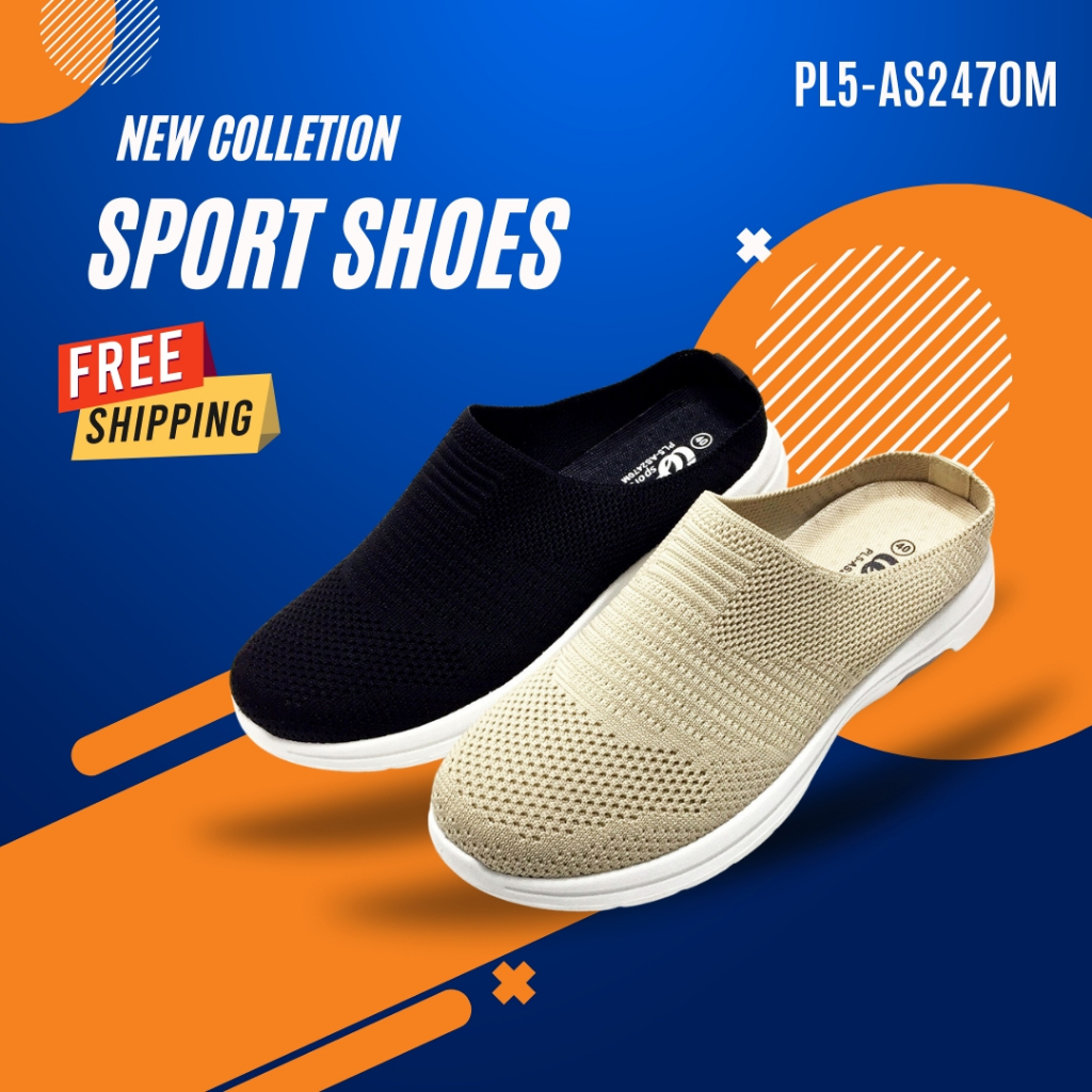 IQ SPORT รองเท้าผ้าใบผู้ชาย เปิดส้น (Lifestyle) รหัสPL5-AS2470M