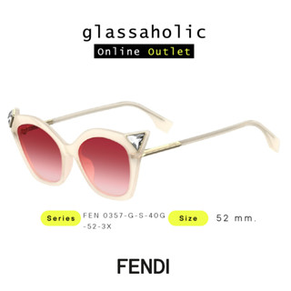 [ลดกระหน่ำ] แว่นกันแดด FENDI รุ่น FEN 0357-G ทรงCat Eye สีพิเศษ ดีไซน์พิเศษ Limited